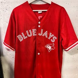 Russell Martin #55 Red Toronto Blue Jays Baseball Jersey in XL Give Away